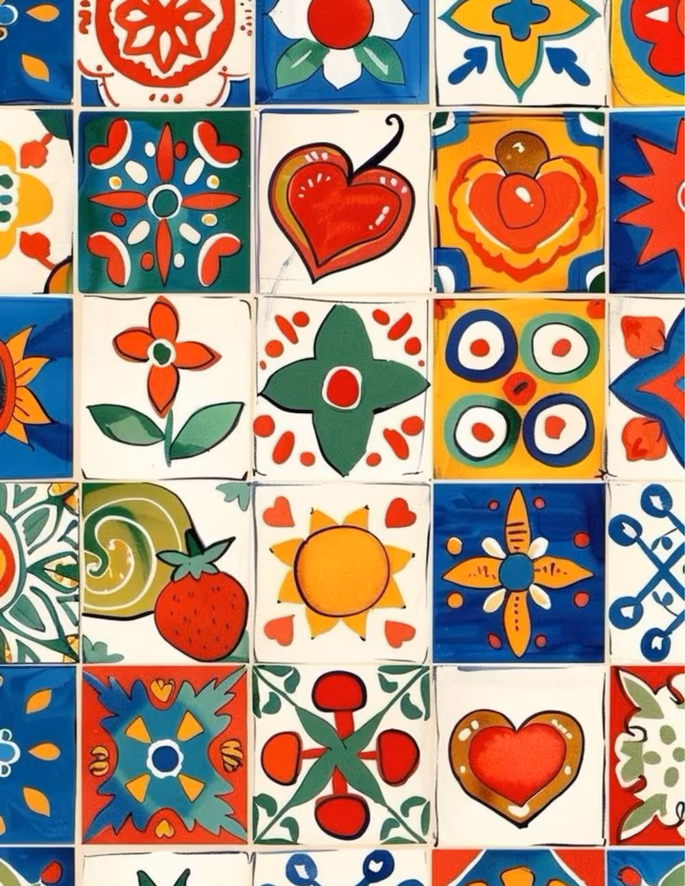 Decorative tile pattern